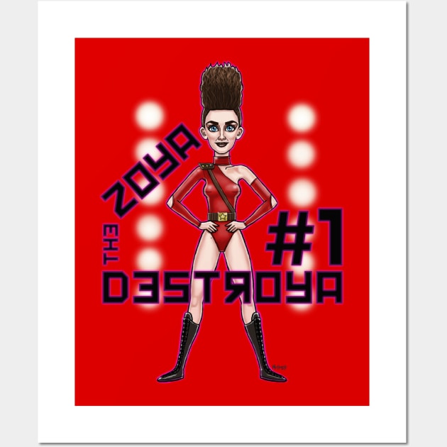 Zoya The Destroya Wall Art by mcillustrator